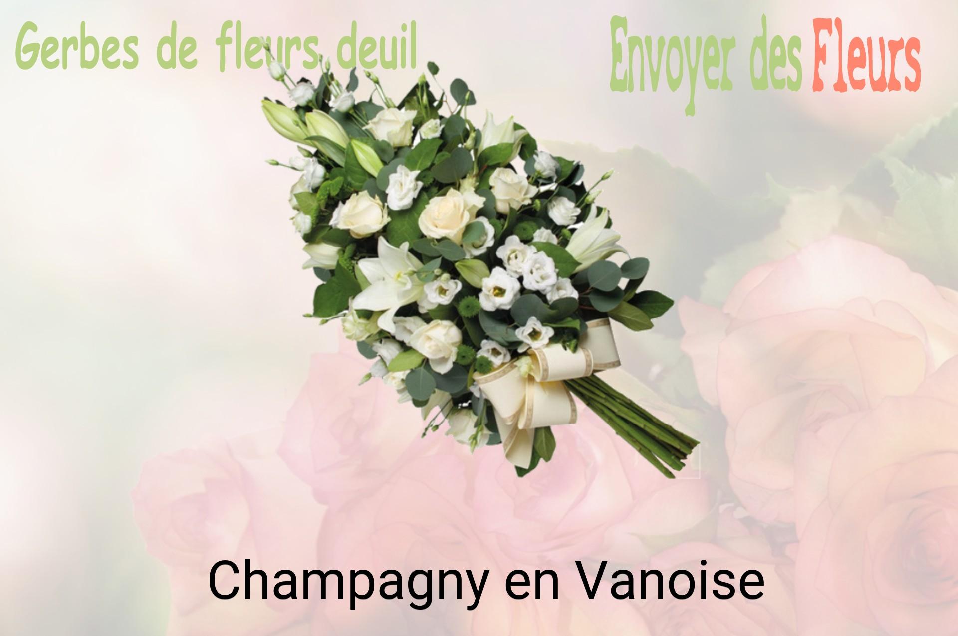 Gerbe de fleurs de deuil livrée à Champagny-en-Vanoise